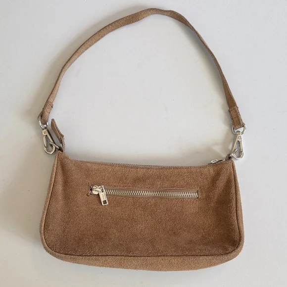 Brandy Melville Small Suede Tan Shoulder Bag - Picture 3 of 15